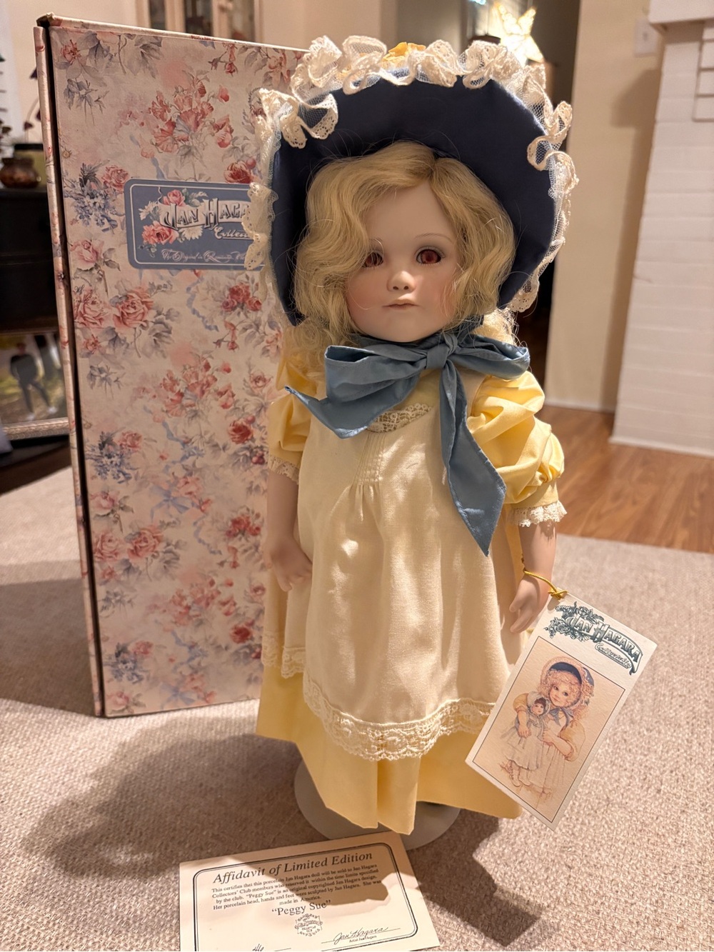 Jan Hagara Victorian Peggy Sue Porcelain 15 inch Doll